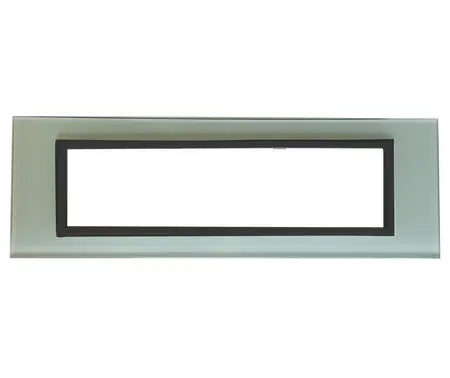 8 Lever White Glass & Black Bezel Cluster + Box