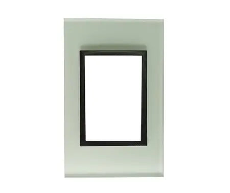 4 X 2 Yokes White Glass