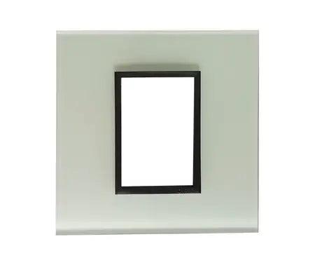 4 X 4 Yokes White Glass