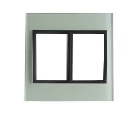 4 X 4 Yokes White Glass