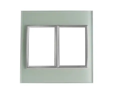 4 X 4 Yokes White Glass