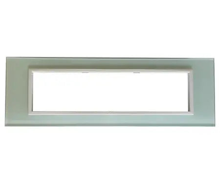 8 Lever White Glass & White Bezel Cluster + Box