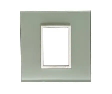 4 X 4 Yokes White Glass