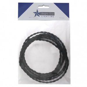 Brightstar Premium Black 2 Core Twisted Wire Pre-Pack (3M & 5M Options)