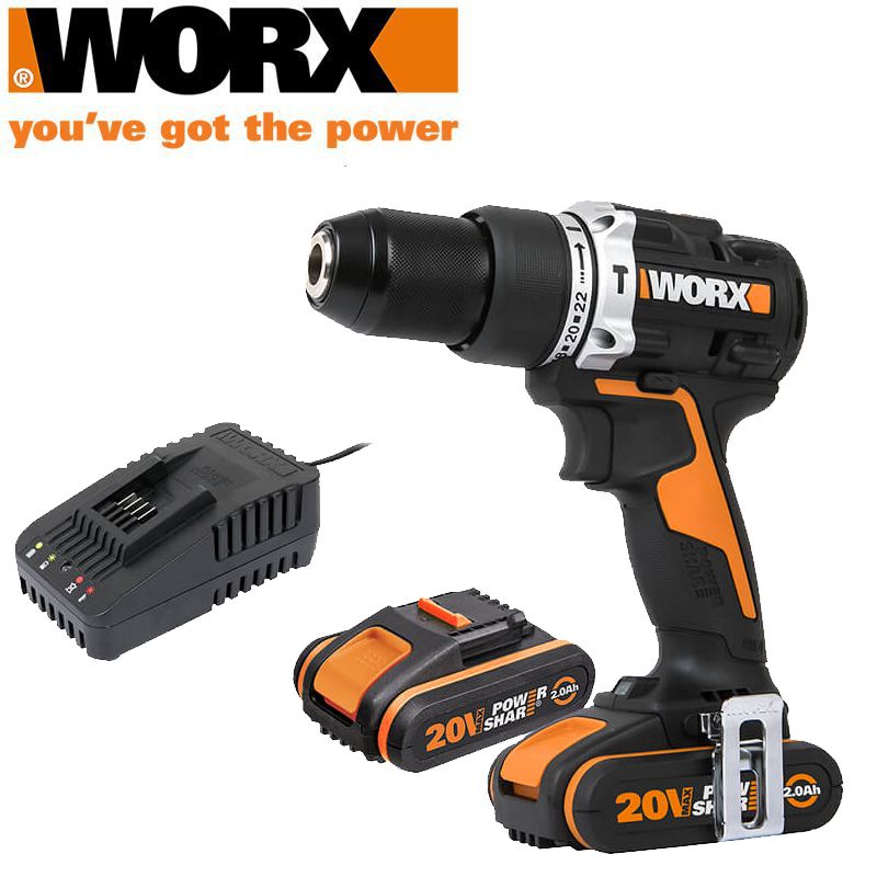 Imp. Drill 20V 13Mm 40Nm 1500Rpm 2 X 2.0Ah Std Charg. Worx