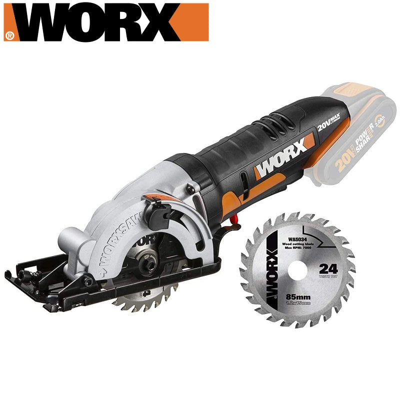 Worxsaw Circ. Saw 20V 85Mm 2400Rpm 1 Blade Vers. Tool Only Worx