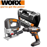 Impact Drill & Jigsaw 20V 2 X 2.0Ah Std Charg. Carry Case