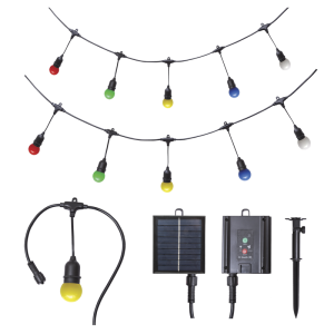 Brightstar WSC010 Multicolour Solar Outdoor String Lights with 10 LED Bulbs