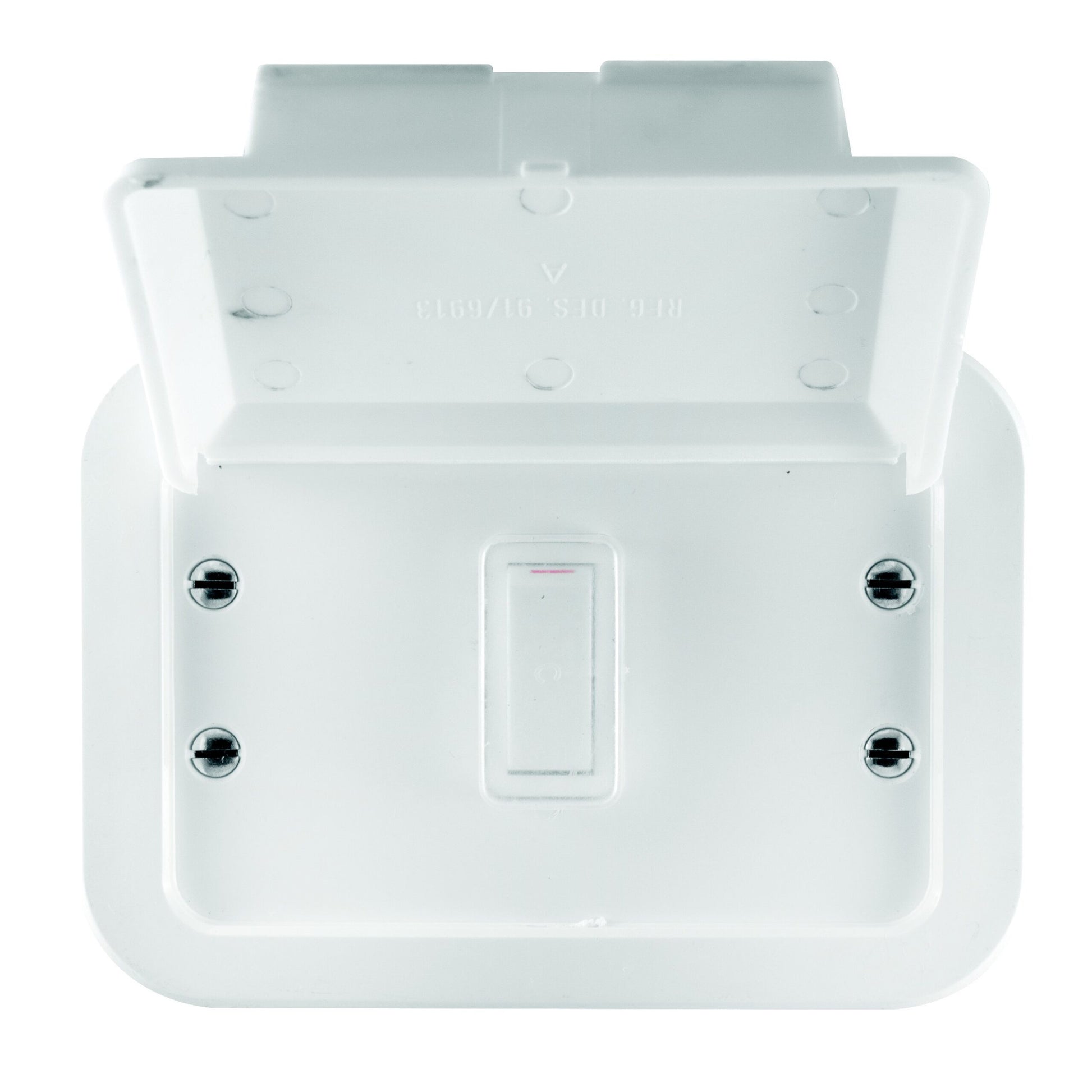 Crabtree Industrial Single 16A, 1 Lever, 2 Way White Metal Surface Switch Box