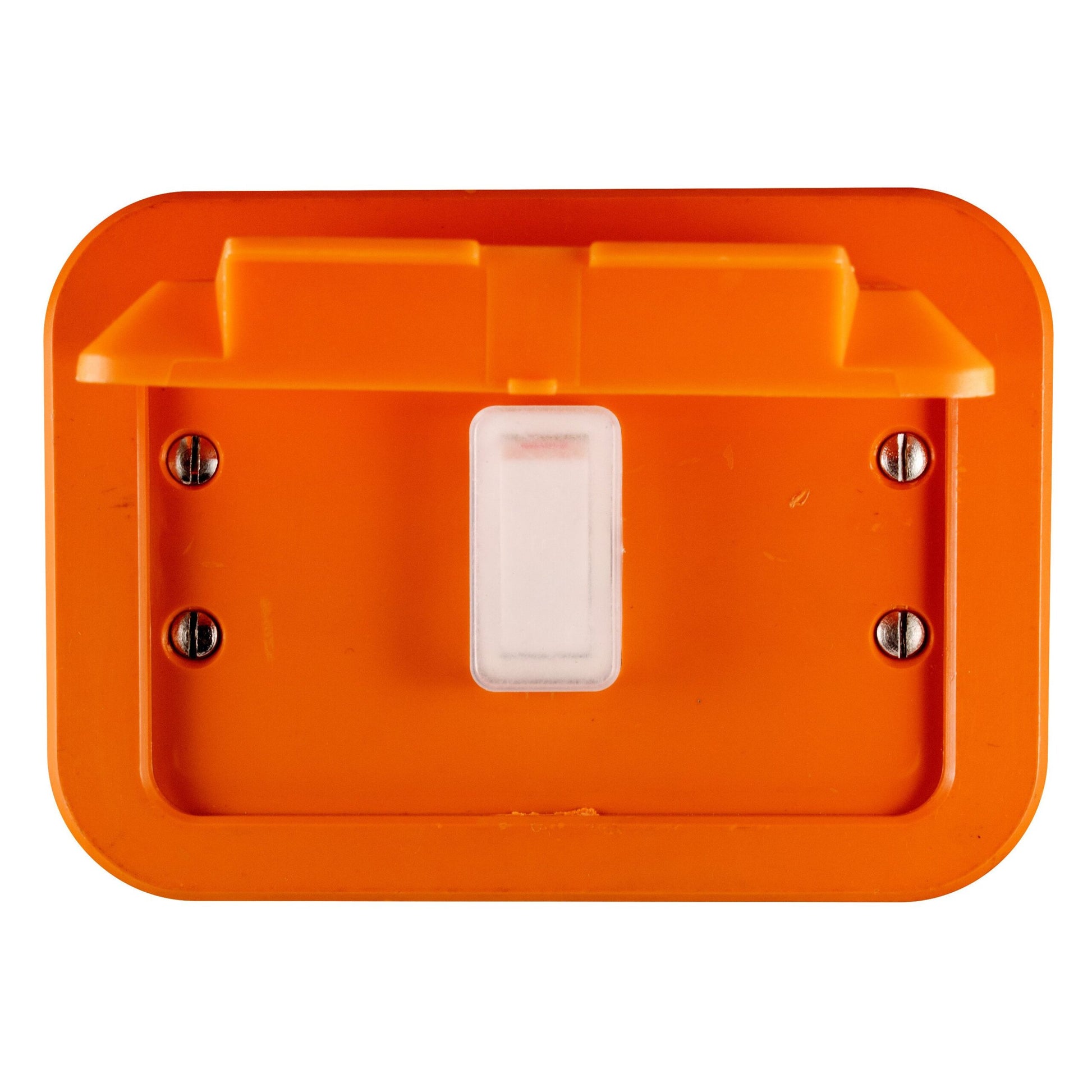 Crabtree Industrial 16A 1-Lever 1-Way Orange Metal Surface Box Switch