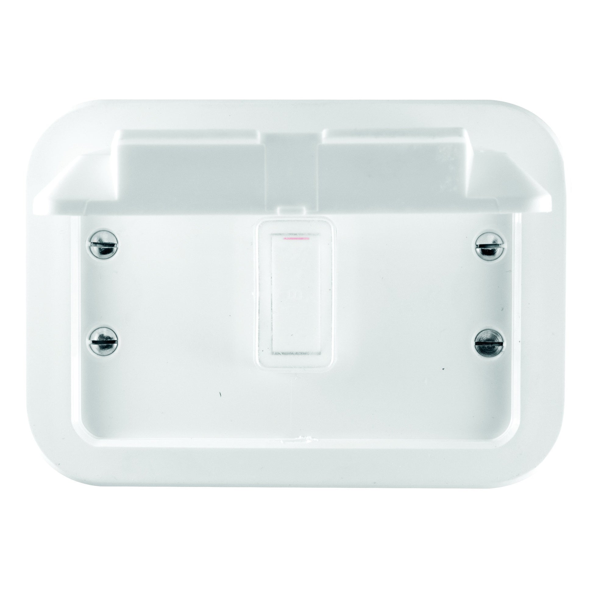 Crabtree Industrial Single 16A Weatherproof Switch Socket, 1 Lever, 1 Way, Plastic Surface Box, White