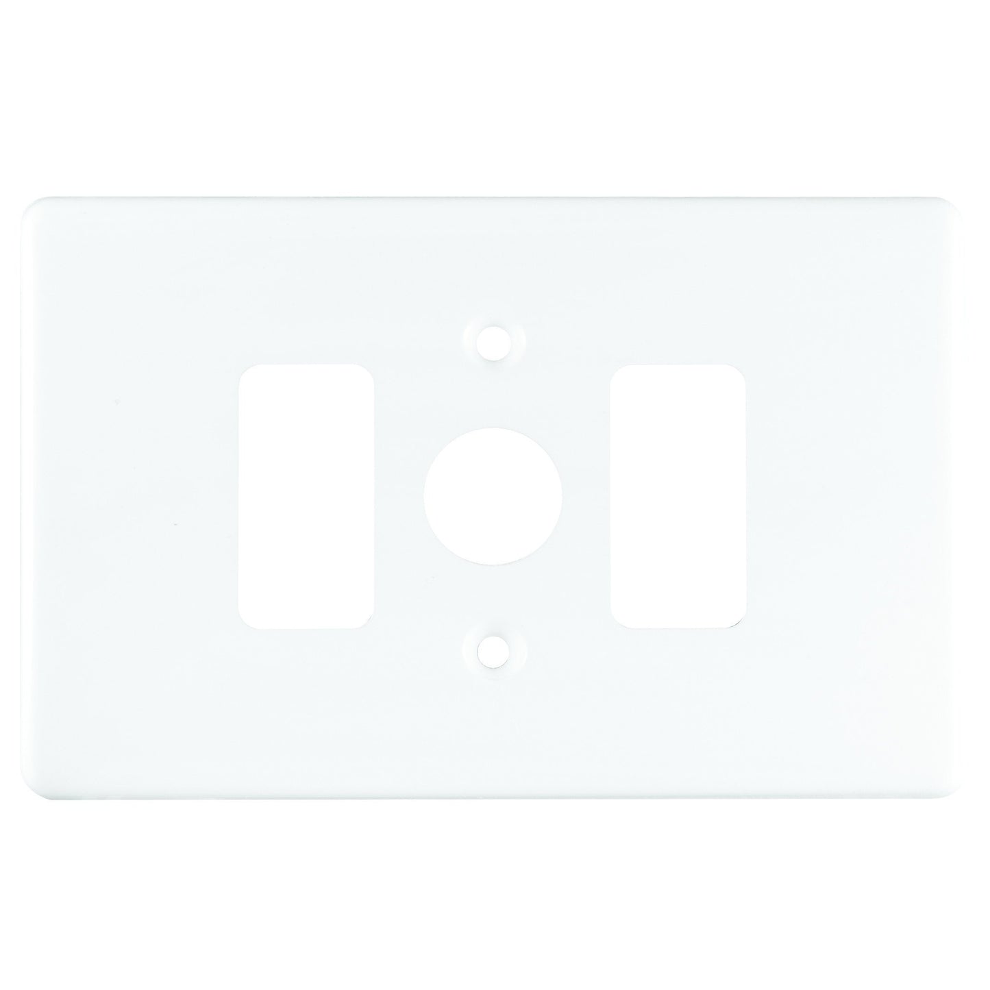 Crabtree Classic Steel 2-Lever Dimmer Coverplate (4X2, White)