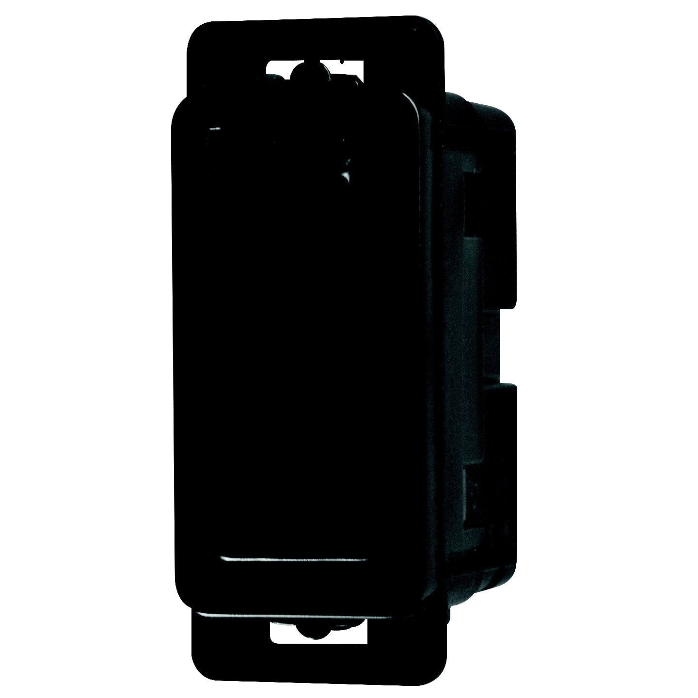 Crabtree Classic 1 Way 20A Black Bell Press Modular Switch (Clip In, No Symbol)