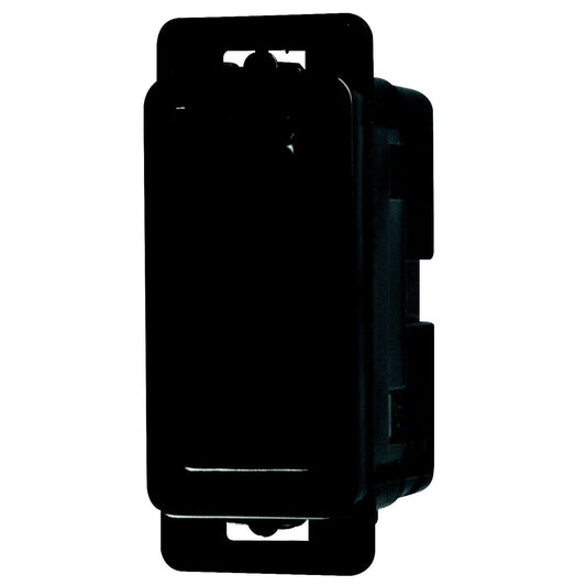 Crabtree Classic 1 Way 20A Black Bell Press Modular Switch (Clip In, No Symbol)