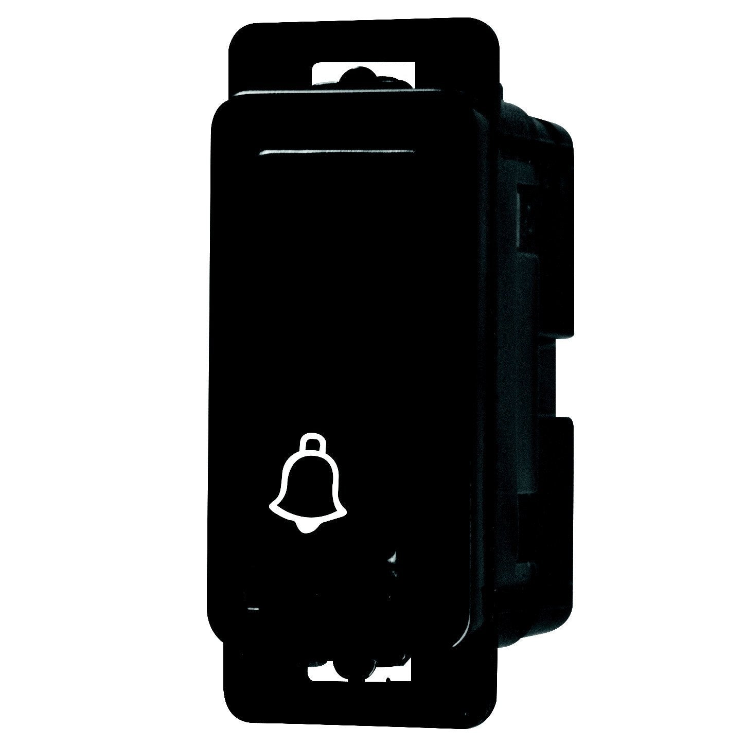 Crabtree Classic Black 1 Way 20A Clip-In Bell Press Switch Module