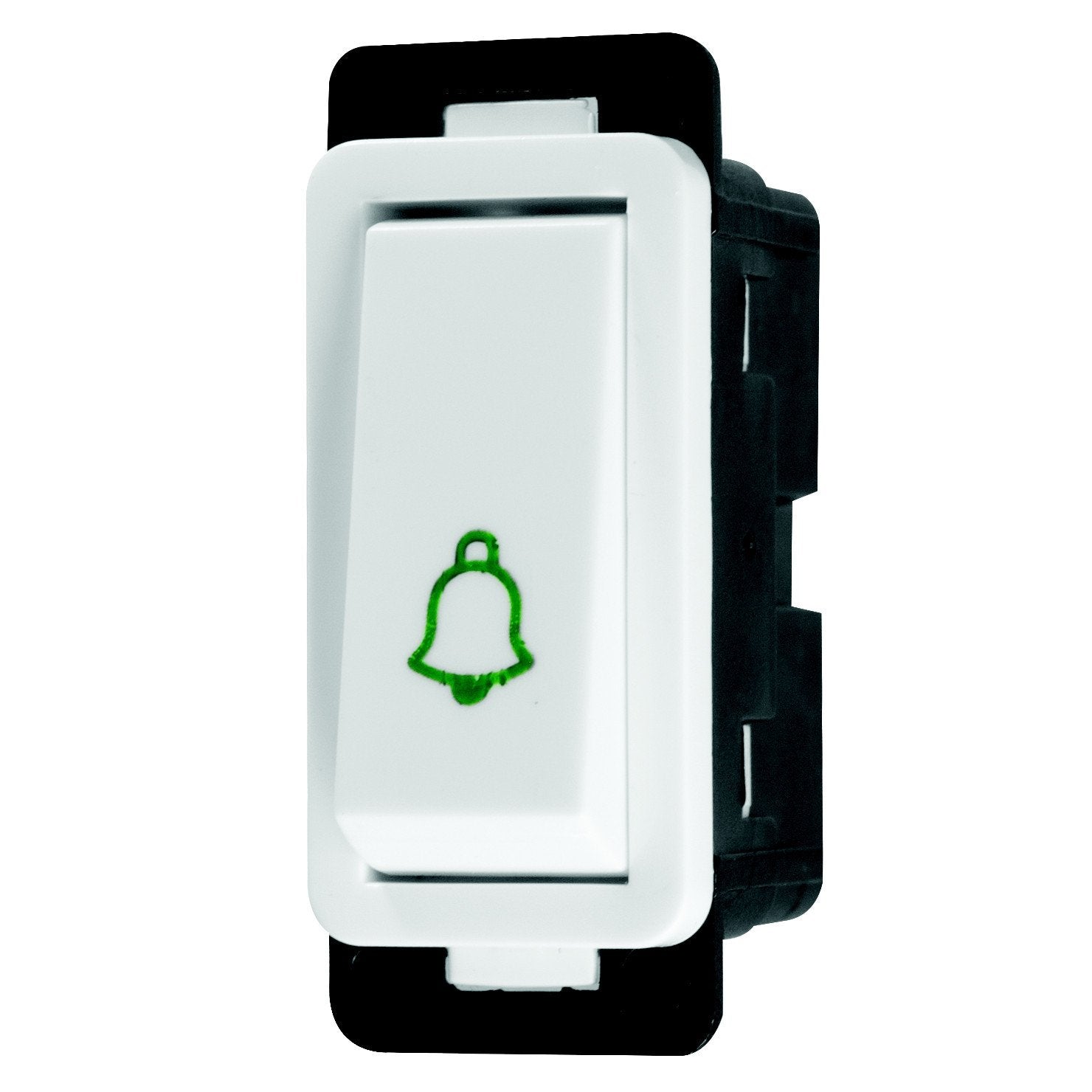 Crabtree Classic Clip-In 20A Bell Press Switch Module, 1 Way, White