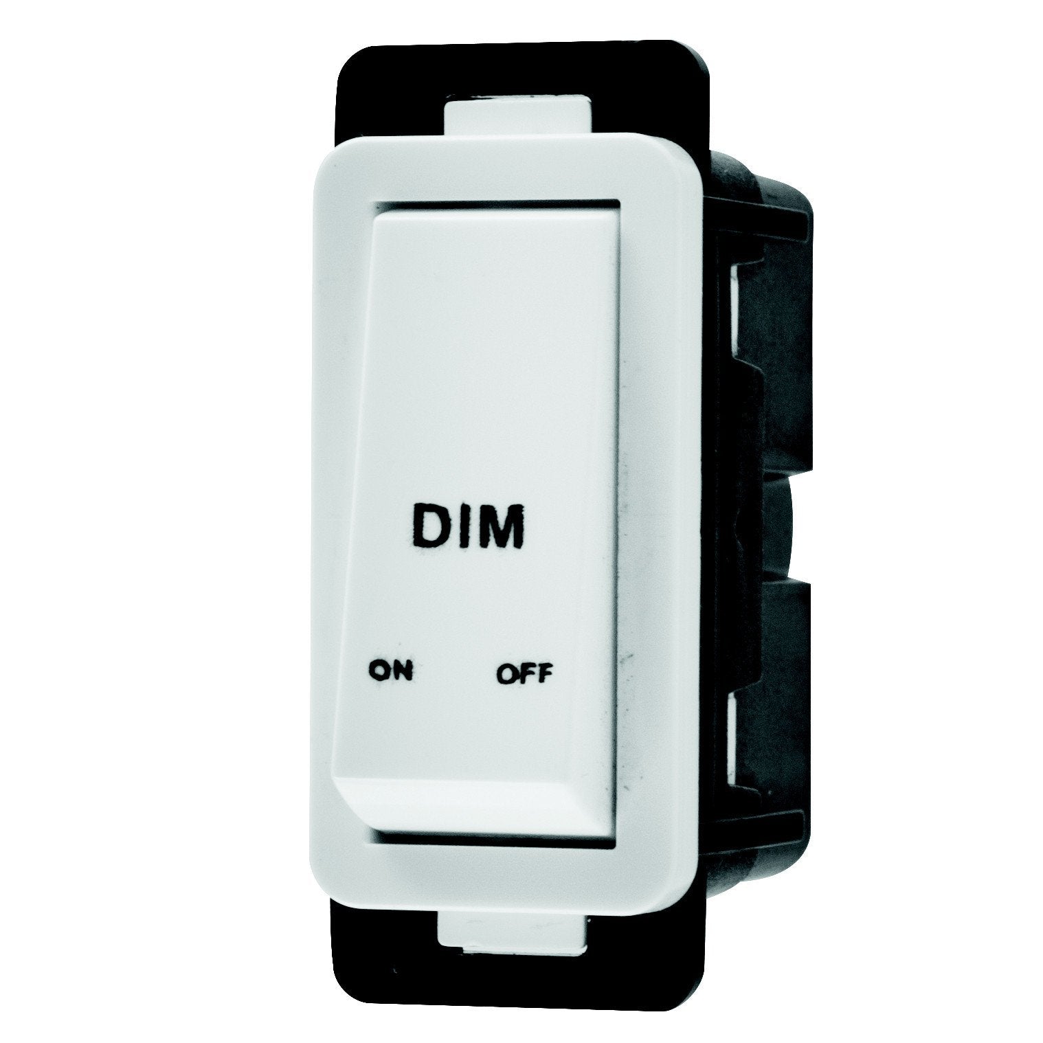 Crabtree Classic 1 Way 20A Bell Press Switch Module, Dim-On-Off (Clip In), White, 250VAC