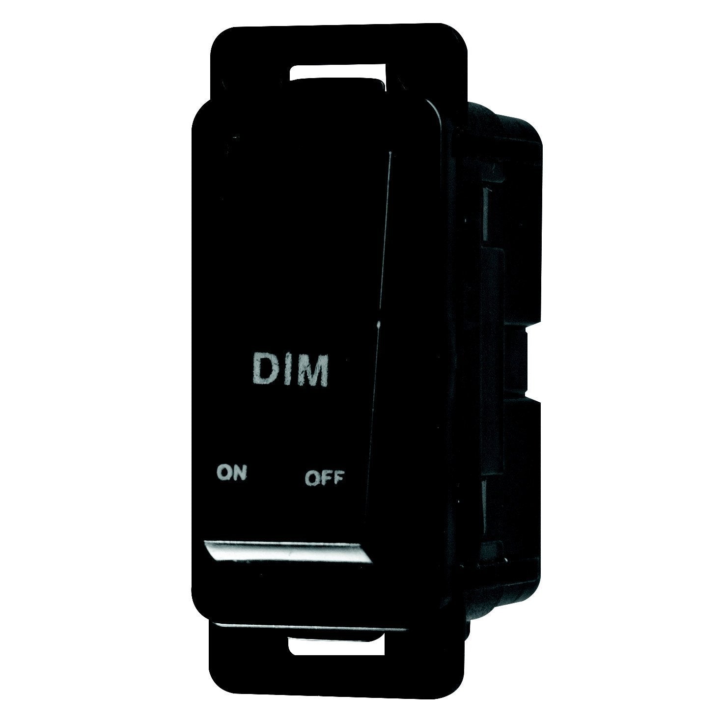 Crabtree Classic 1 Way 20A Bell Press Switch Module (Dim-On-Off, Clip-In, Black)