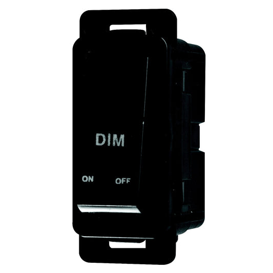 Crabtree Classic 1 Way 20A Bell Press Switch Module (Dim-On-Off, Clip-In, Black)