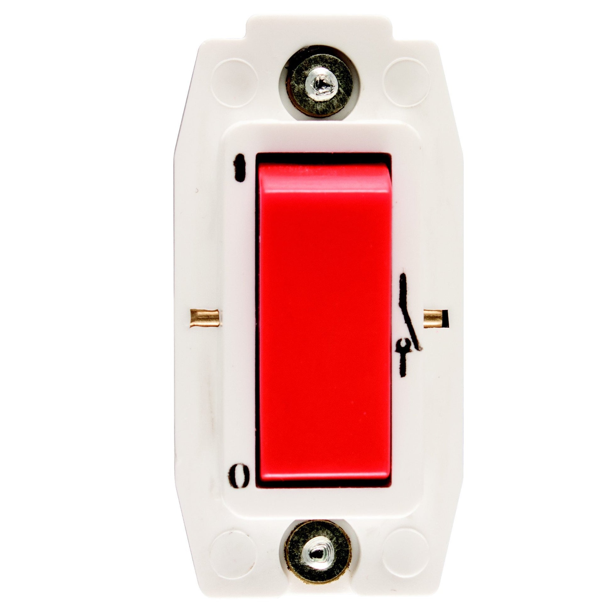 Crabtree Classic 1 Way 20A Double Pole Red Switch Module (Screw-In) 250VAC