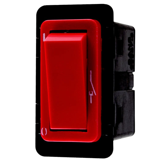 Crabtree Classic 1 Way Double Pole Red Clip-In Switch Module, 20A 250VAC