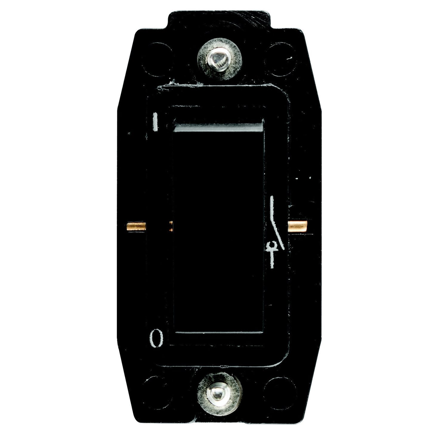 Crabtree Classic 1 Way 20A Double Pole Switch Module - Black, Screw-In (250VAC)