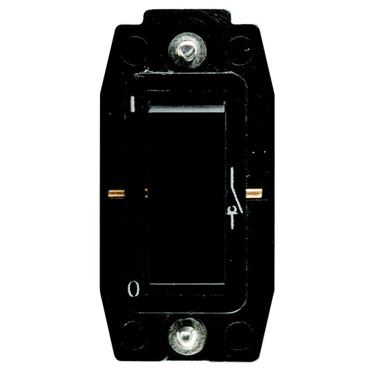 Crabtree Classic 1 Way 20A Double Pole Switch Module - Black, Screw-In (250VAC)