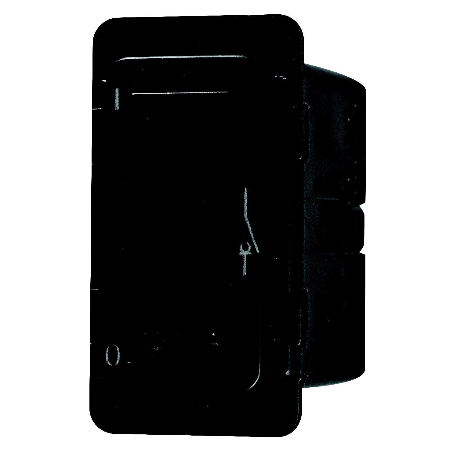 Crabtree Classic 1 Way Double Pole 20A Black Clip-in Switch Module