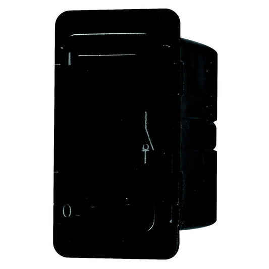 Crabtree Classic 1 Way Double Pole 20A Black Clip-in Switch Module