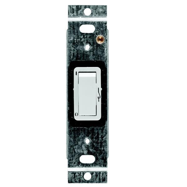 Crabtree Classic 1-Lever 20A Double Pole Switch on 100x50mm Yoke, White