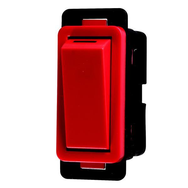 Red Crabtree Classic Clip-In 1 Way 20A Switch Module (250VAC)
