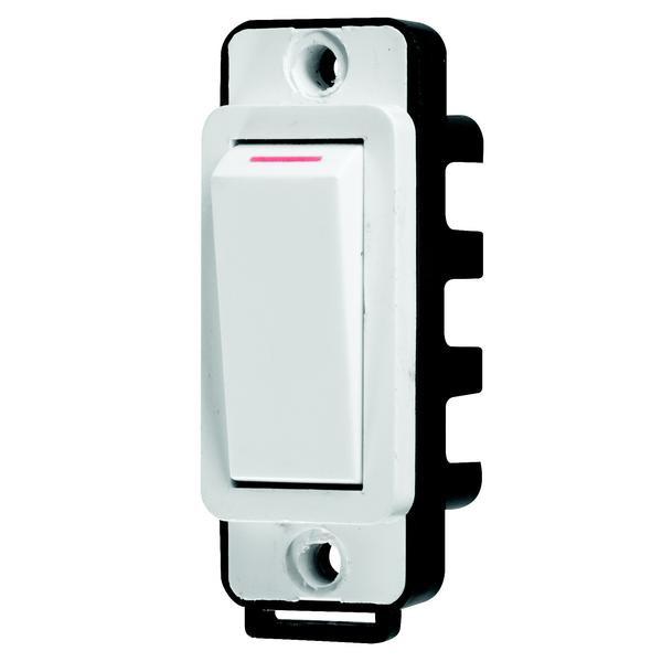 Crabtree Classic 1 Way 20A Screw-On Switch Module (White)