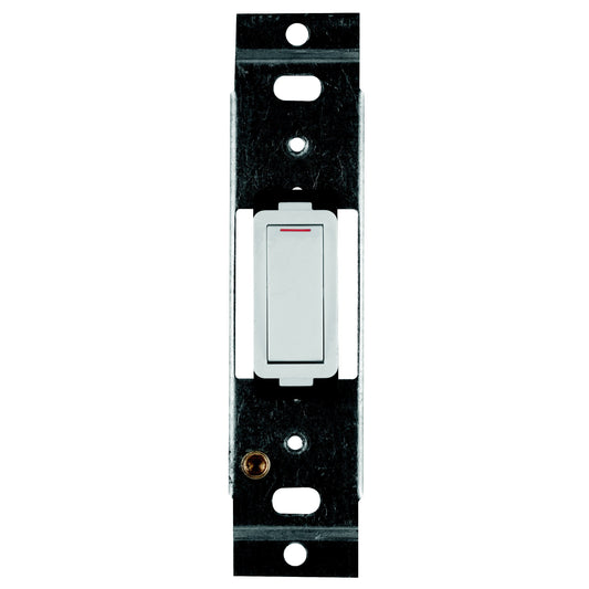 CRABTREE CLASSIC 1 Lever 1 Way 20A Switch on 4x2 Yoke, White (100x50mm)