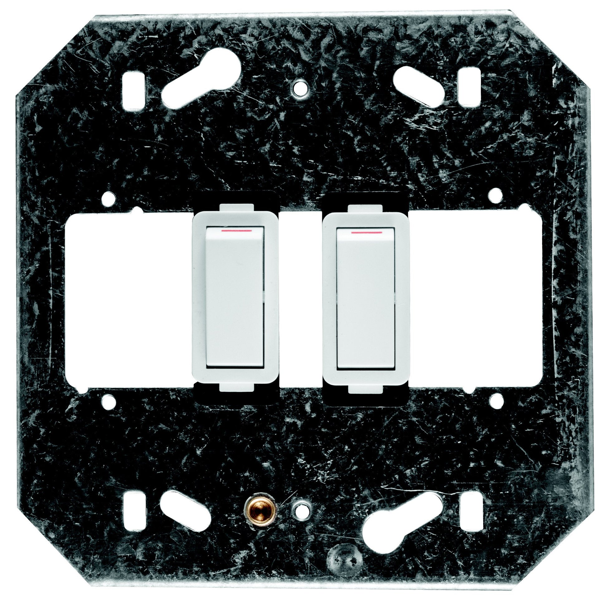 Crabtree Classic 4x4 White 20A 2 Lever 2x1 Way Switch on Yoke