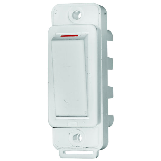 Crabtree Classic 1-Way 20A White Modular Switch with LED (Screw-in)
