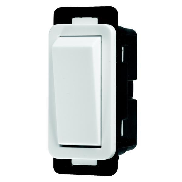 Crabtree Classic 2 Way 20A Clip-in Modular Switch Module, White