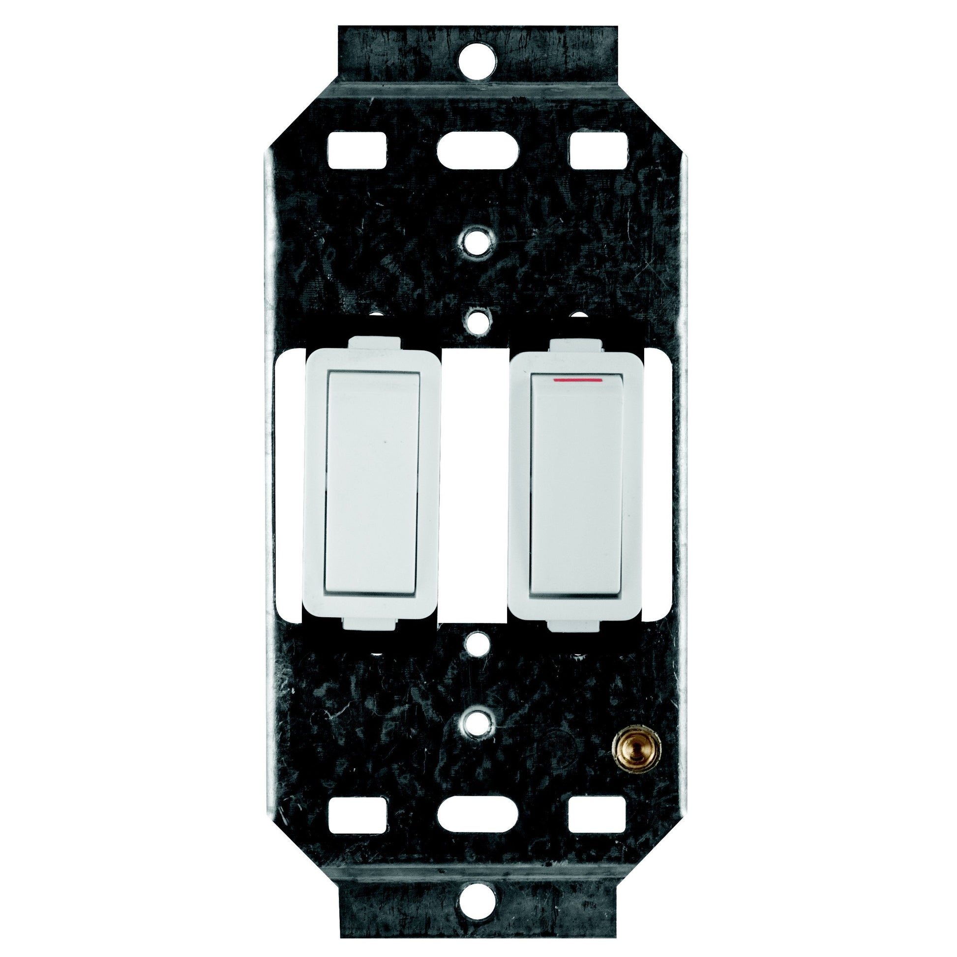 Crabtree Classic 2 Lever 1x1 & 1x2 Way 20A Switch with 4x2 Yoke (White)