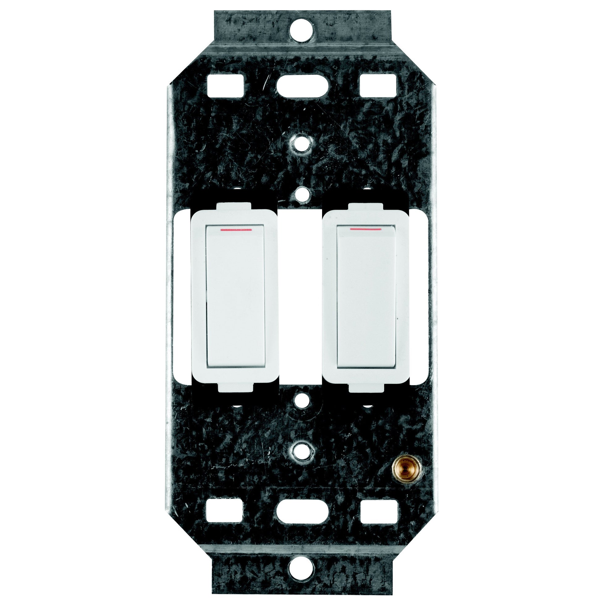 Crabtree Classic 2 Lever 2x2 Way 20A Switch with 4x2 Yoke (White)