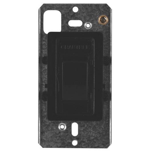 Crabtree Classic 60A Double Pole Isolator with 4x2 Yoke, Black Finish