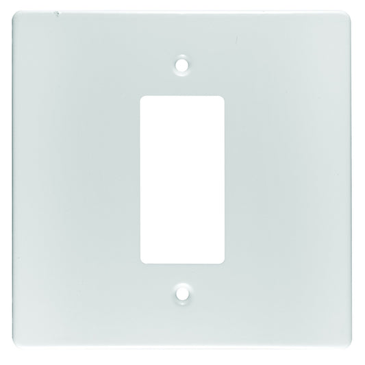 Crabtree Classic 4x4 Steel Isolator Coverplate, White