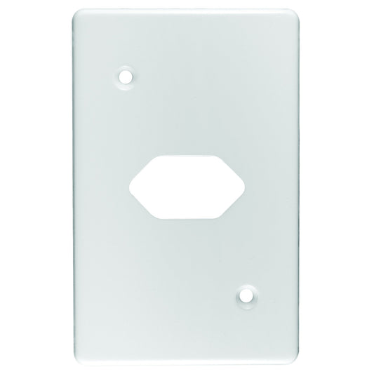 Crabtree Classic Slimline 4x2 White Steel Cover Plate