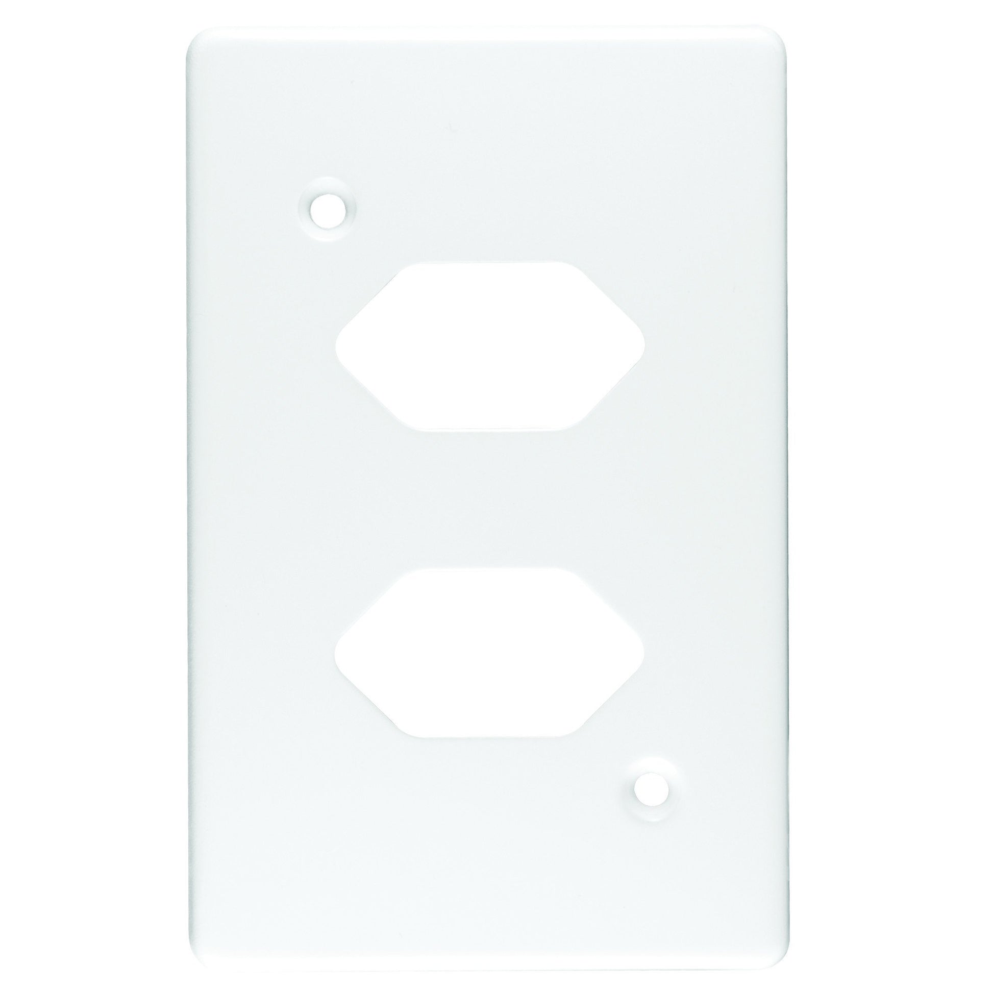 Crabtree Classic Slimline 4X2 Steel Cover Plate, White (X6527/101)