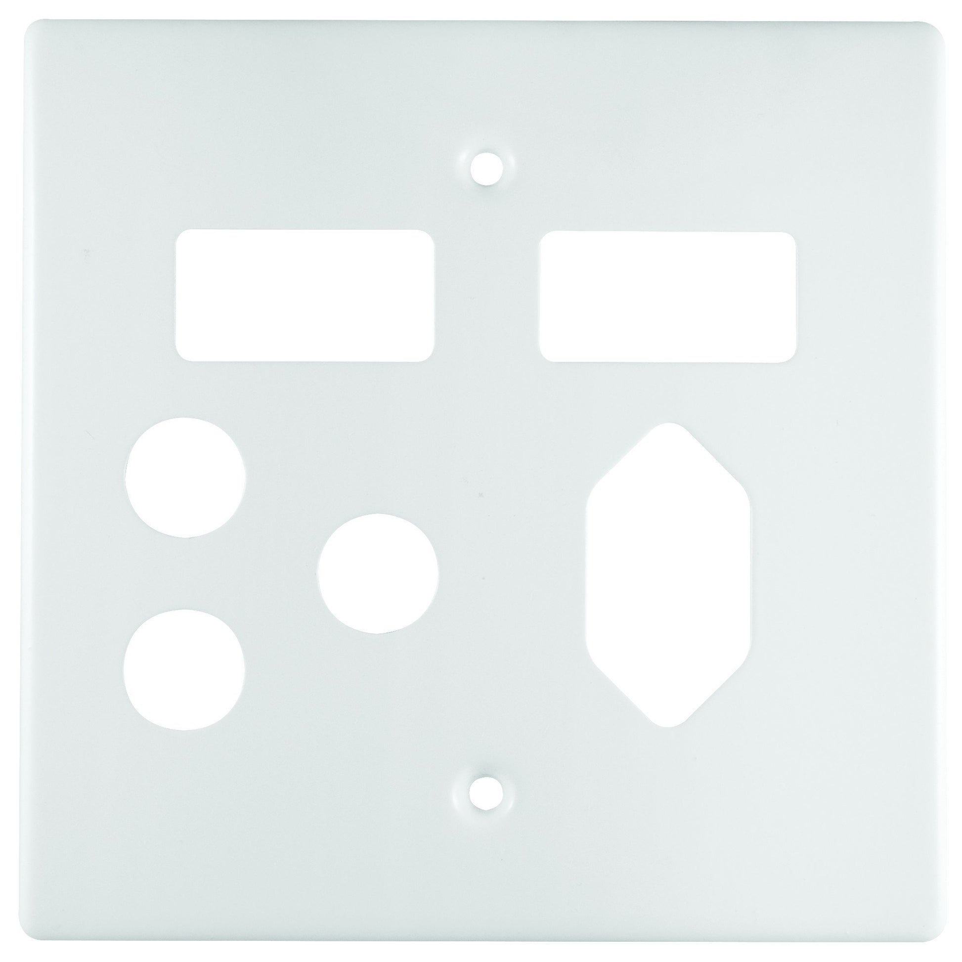 Crabtree Classic Slimline 4x4 Steel Coverplate, White