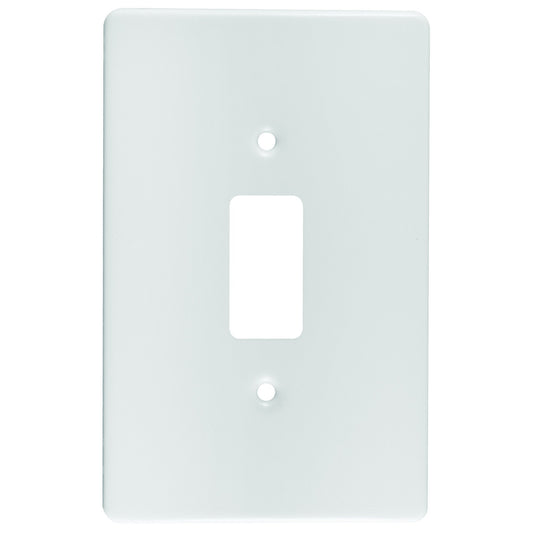 Crabtree Classic 1 Lever Steel Coverplate (4X2) - White