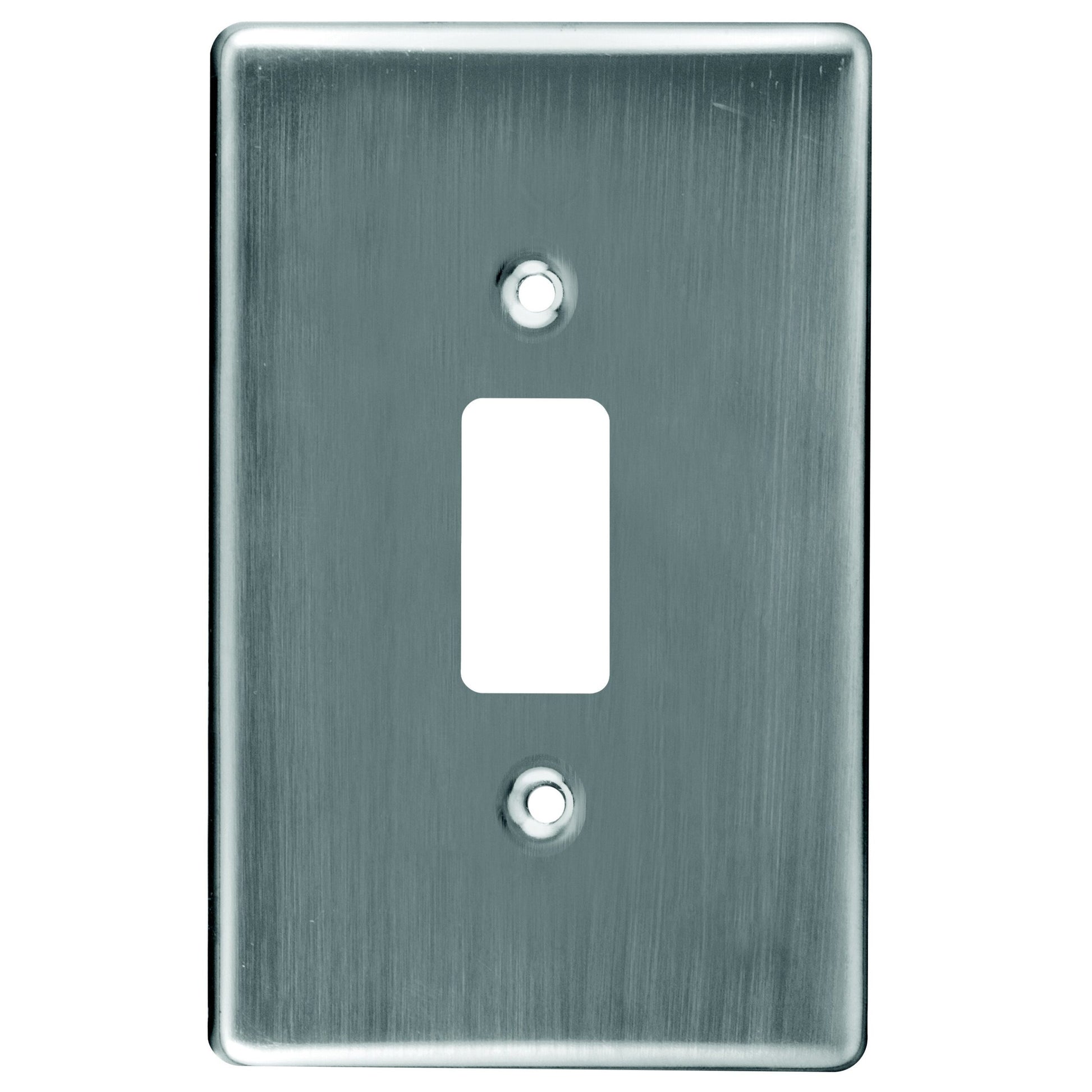 Crabtree Classic 4x2 Steel 1 Lever Coverplate - Satin Chrome
