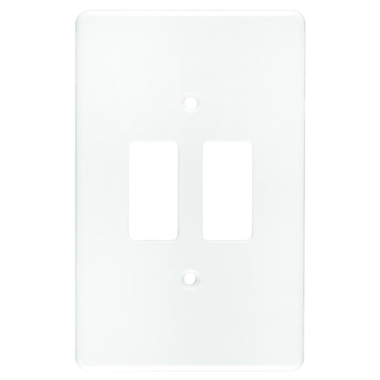 CRABTREE CLASSIC 2 LEVER COVERPLATE PLASTIC 4X2