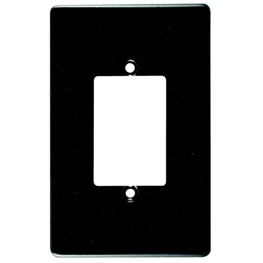 Crabtree Classic 3 Lever Steel Coverplate, Black (4x2)