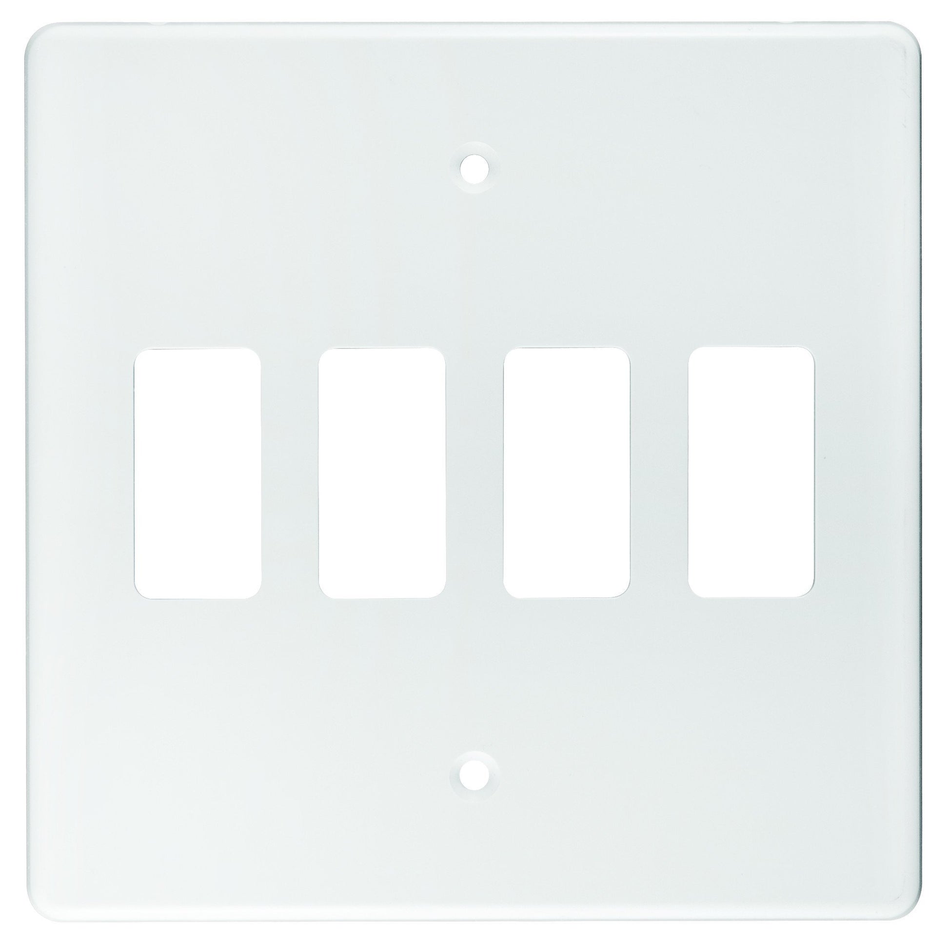CRABTREE CLASSIC 4-LEVER STEEL COVER PLATE (4X4)
