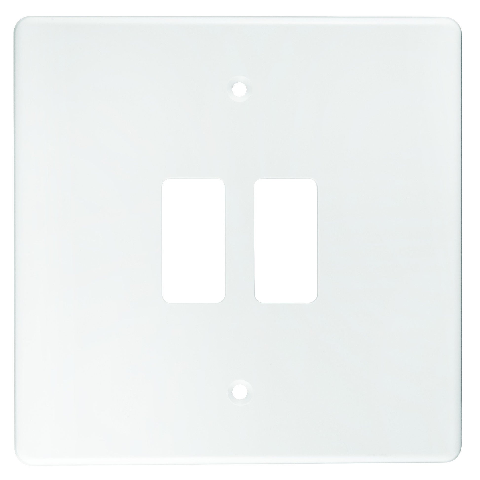 CRABTREE CLASSIC 2 LEVER COVERPLATE PLASTIC 4X4