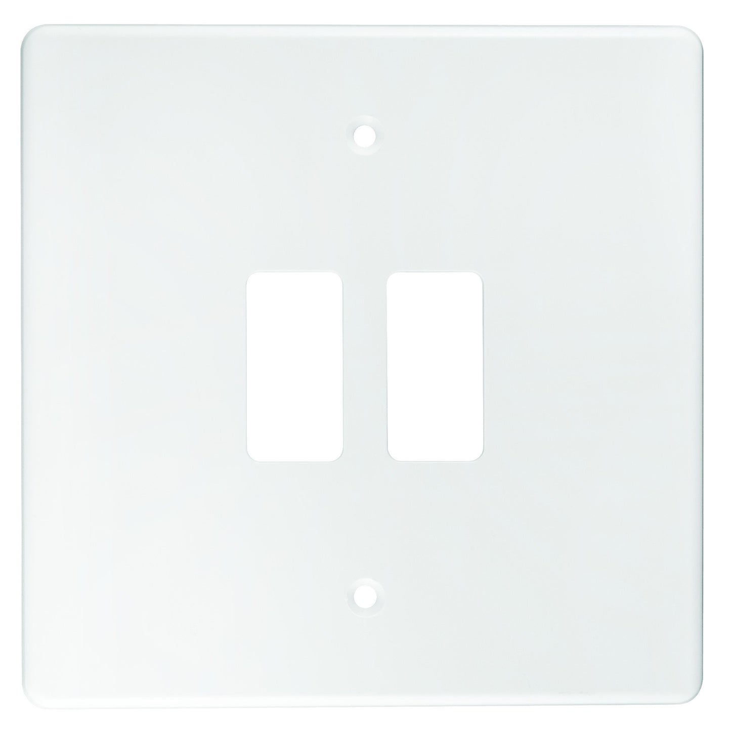 Crabtree Classic 2 Lever White Plastic 4x4 Coverplate